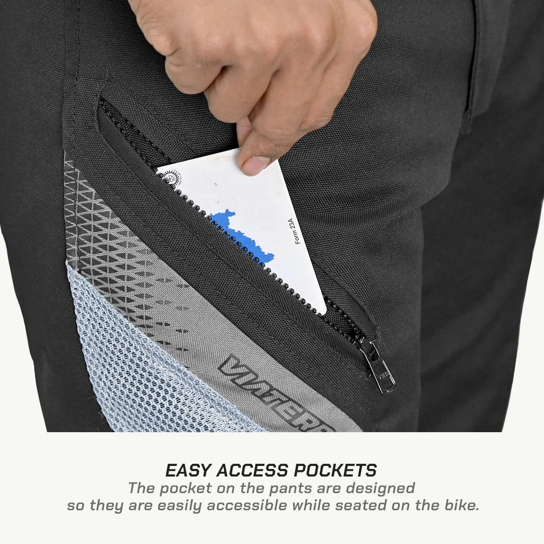 color_common ViaTerra miller – street mesh riding pants with liners have easy access pockets