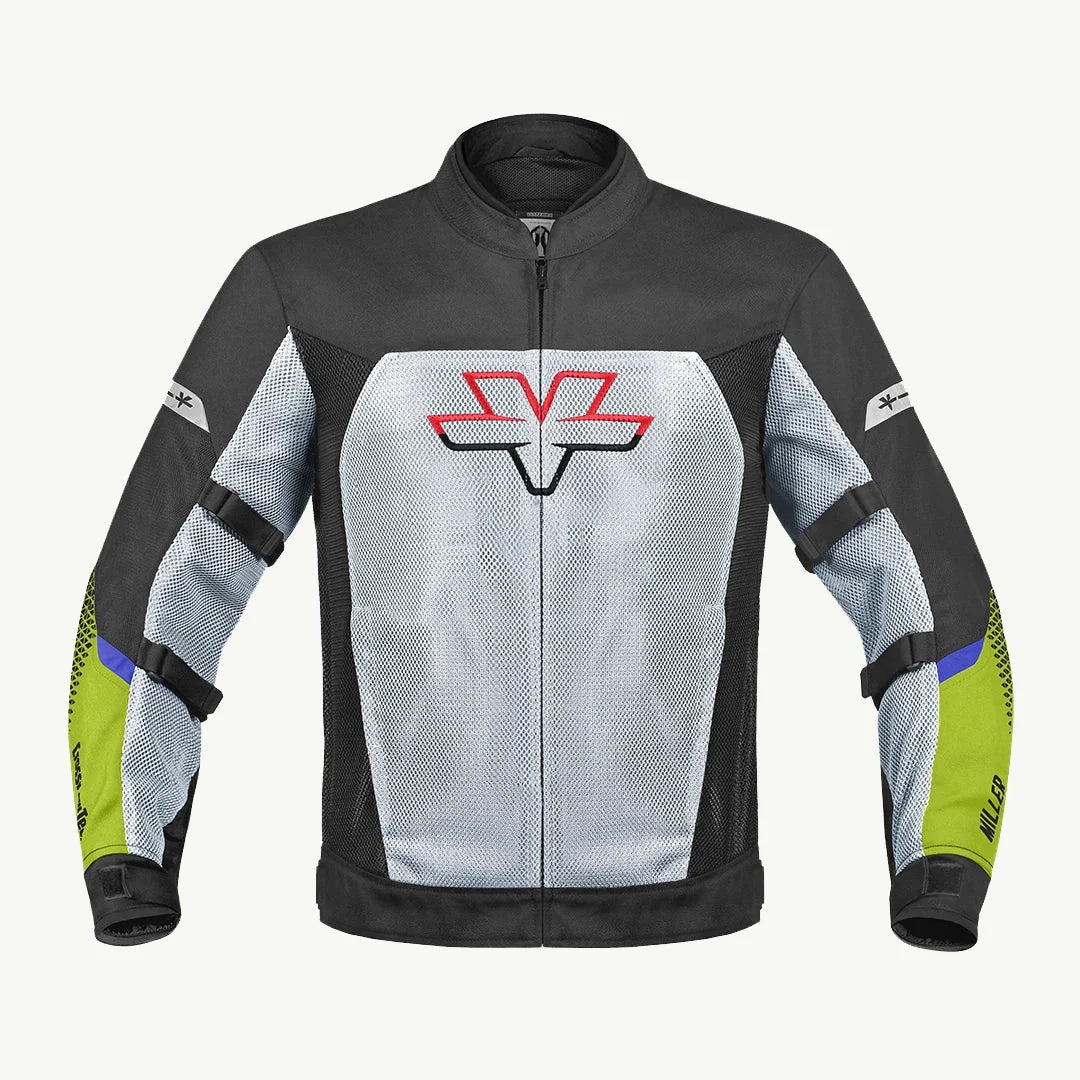 color_green VIATEERA MILLER – STREET MESH RIDING JACKET WITH LINERS (GREEN)