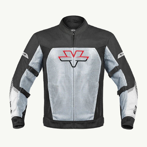 color_common VIATERRA MILLER – STREET MESH RIDING JACKET WITH LINERS (WHITE)