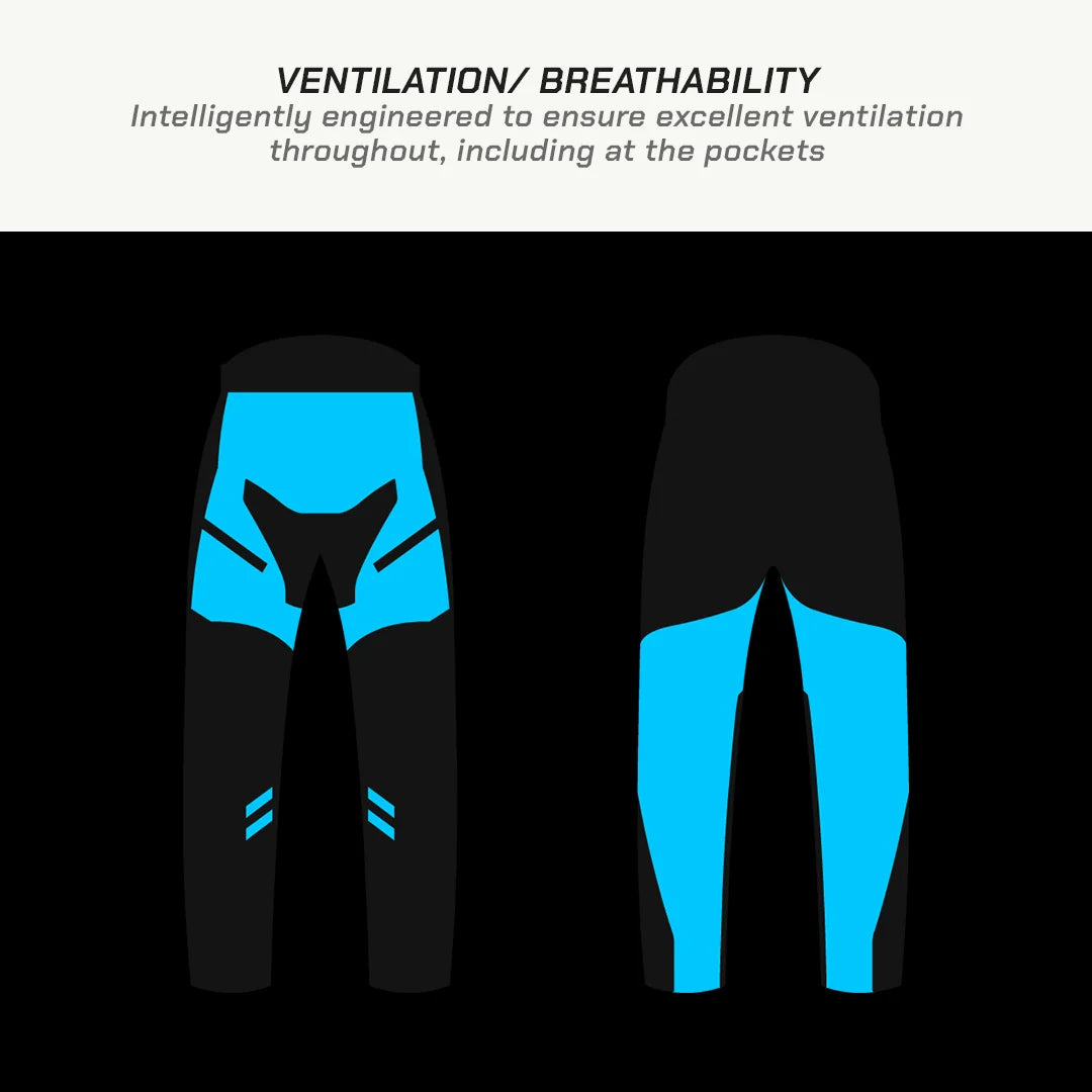 color_common Munro Tailor Made - Street Mesh Motorcycle Riding Pants - Ventilation/Breathability