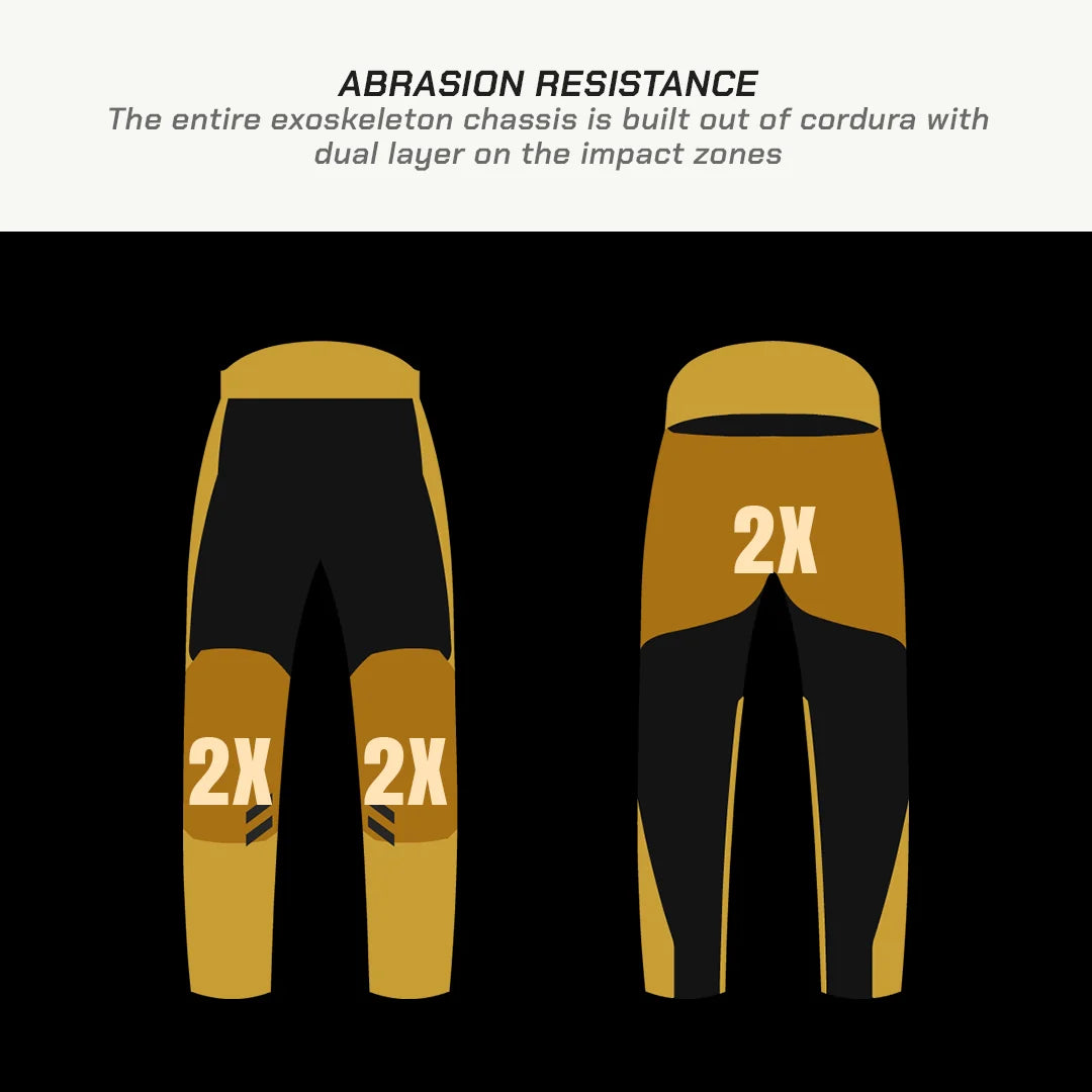 color_common Munro Tailor Made - Street Mesh Motorcycle Riding Pants - Abrasion Resistance