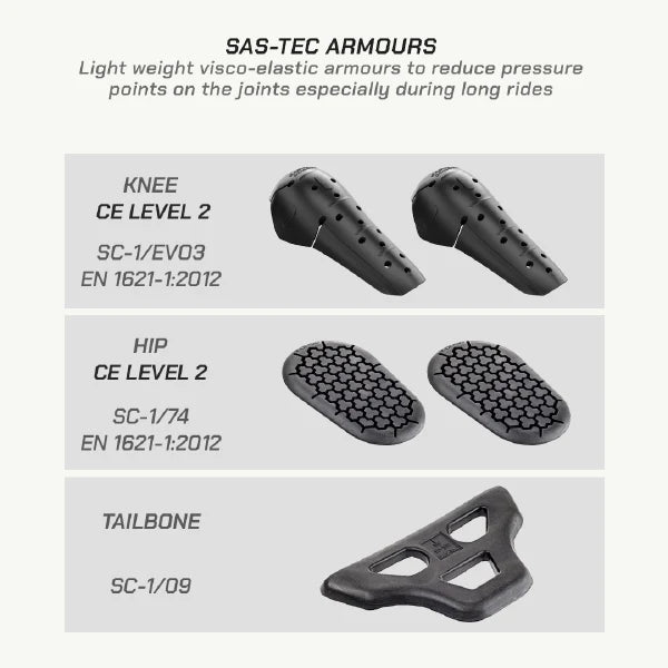 color_common Munro Tailor Made - Street Mesh Motorcycle Riding Pants - SAS-TEC Armours