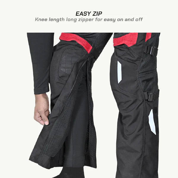 color_common Munro Tailor Made - Street Mesh Motorcycle Riding Pants - Easy Zip