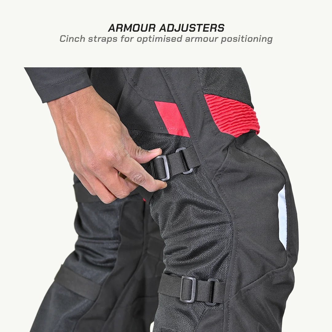 color_common Munro Tailor Made - Street Mesh Motorcycle Riding Pants - Armour Adjusters