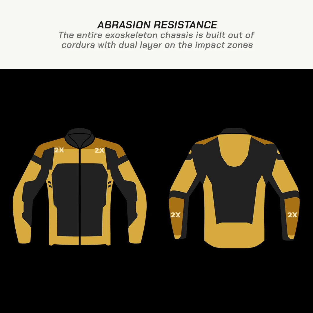 color_common Munro Tailor Made - Street Mesh Motorcycle Riding Jacket - abrasion resistance