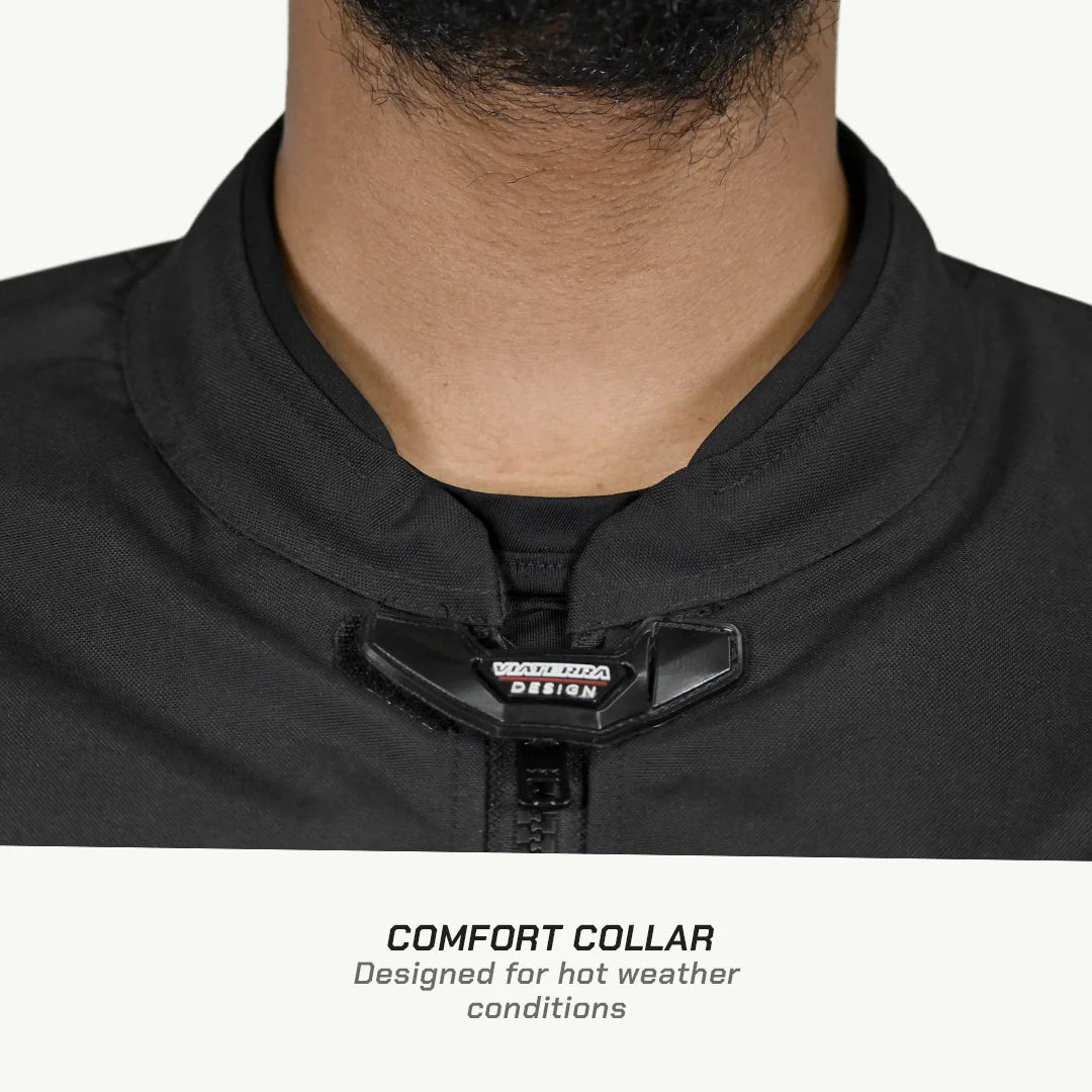 color_common Munro Tailor Made - Street Mesh Motorcycle Riding Jacket - comfort collar