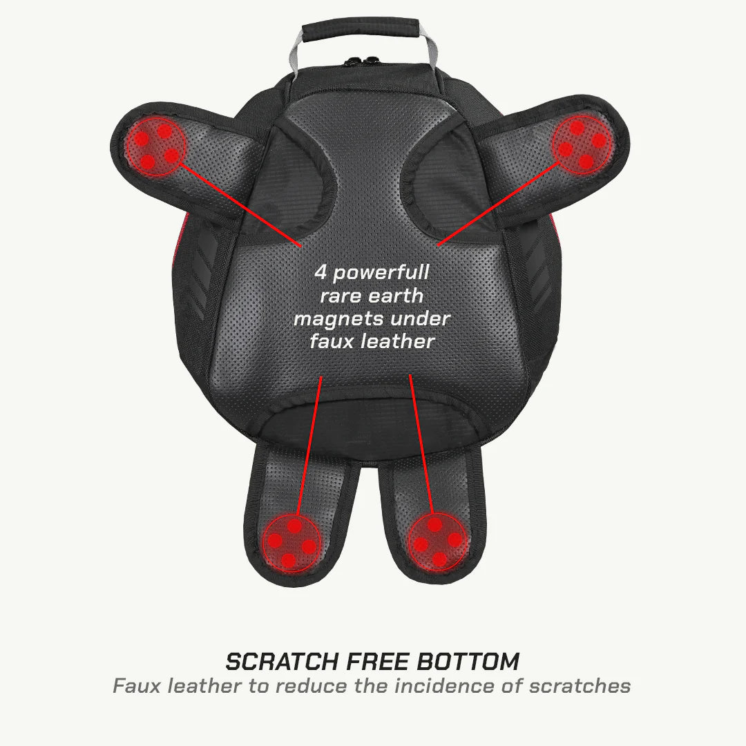 color_common ViaTerra oxus magnetic motorcycle tank bag (strap based) have scratch free bottom