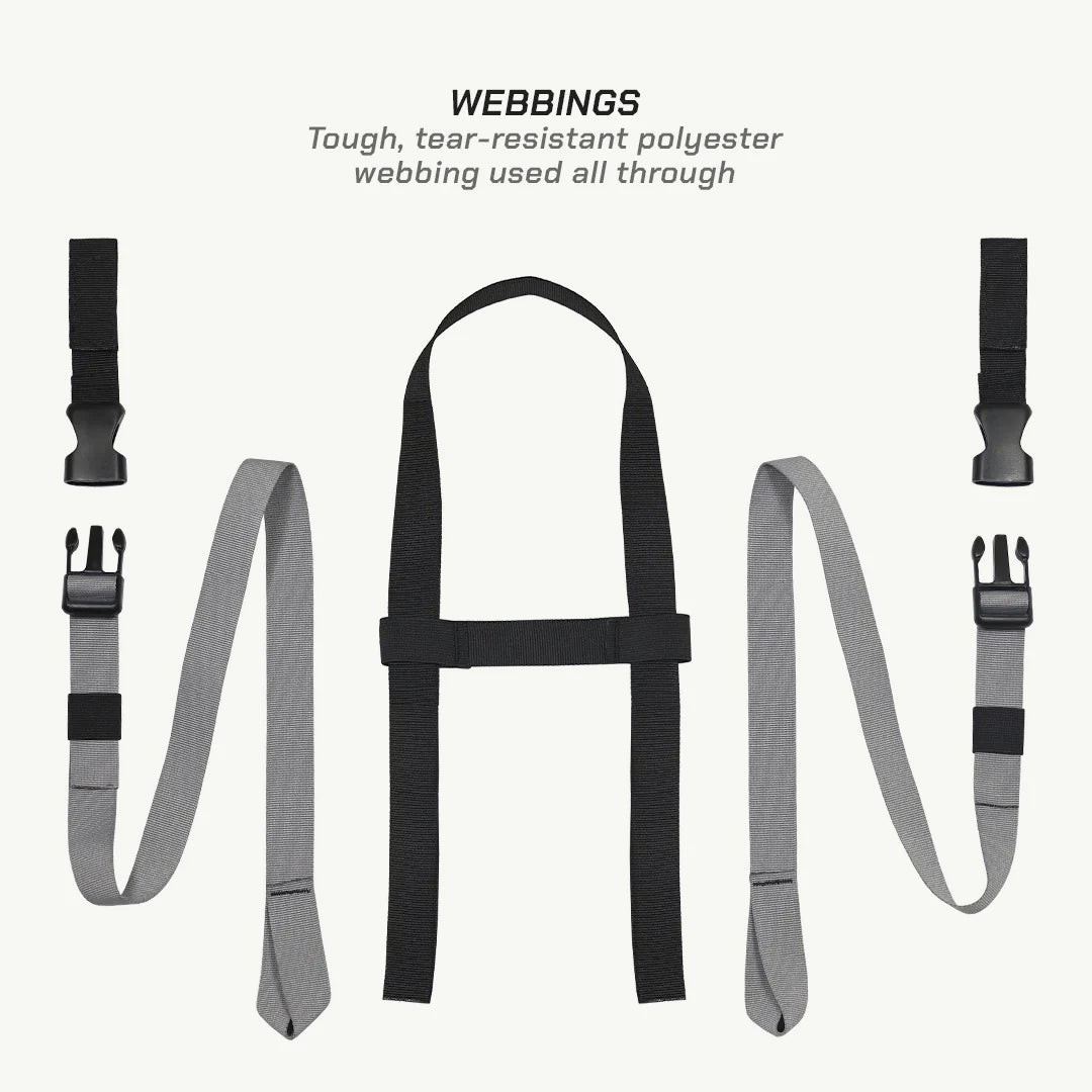 color_common ViaTerra oxus magnetic motorcycle tank bag (strap based) has tough webbings