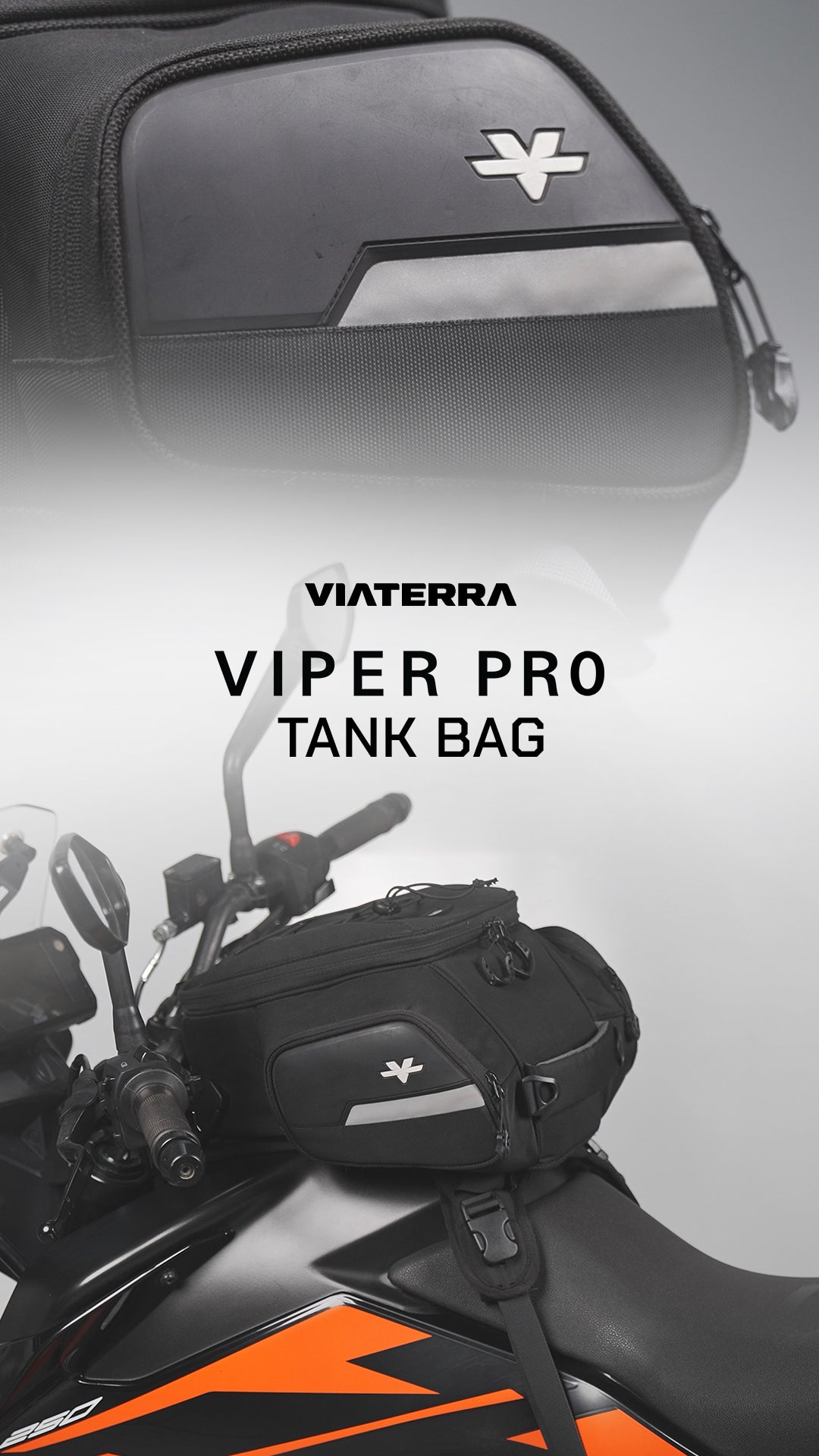 ViaTerra Viper Pro - Motorcycle Tank Bag (Universal)