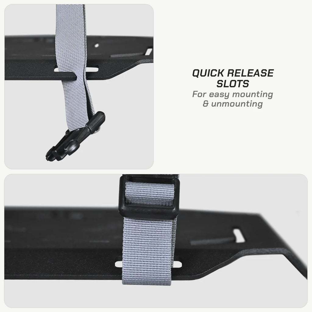 color_common Quick release slots with a strap for easy mounting and unmounting