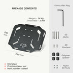 color_common Motorcycle luggage rack attached to a bike