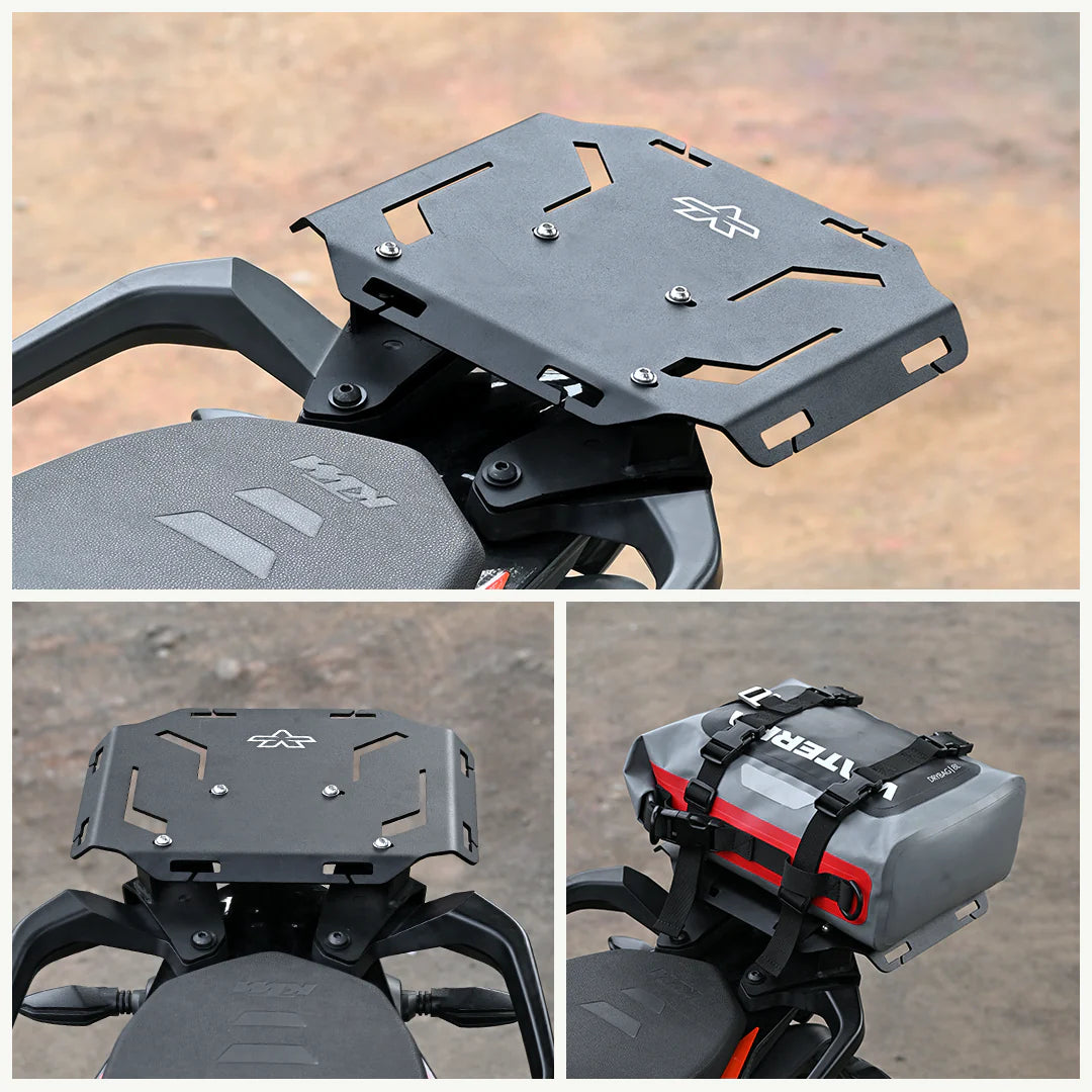 Axle Mount Rear Rack color_common Motorcycle luggage rack and bag