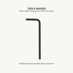 color_common QUICK MOUNT REAR RACK - TOOLS NEEDED