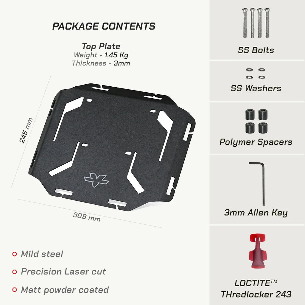 color_common QUICK MOUNT REAR RACK - Suzuki V-Strom SX - Package Contents