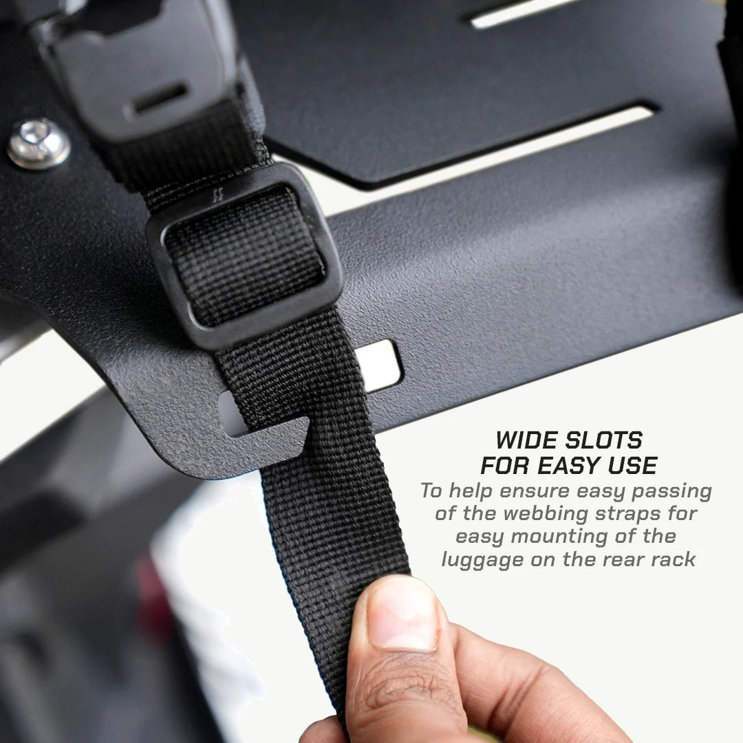 color_common QUICK MOUNT REAR RACK - Suzuki V-Strom SX - Wide Slots For Easy Use