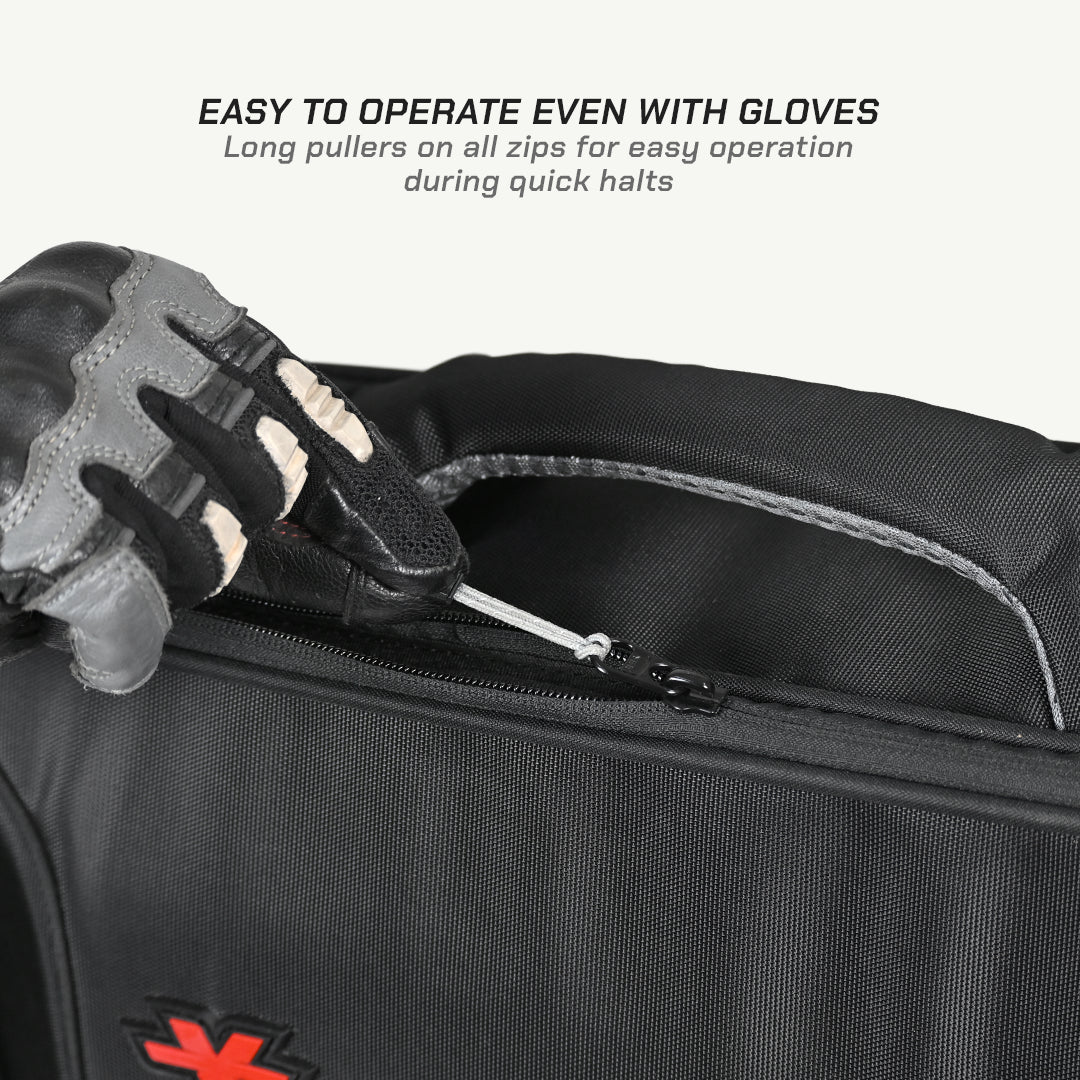 color_common ViaTerra quick release saddlebag (30l) which is easy to use with gloves