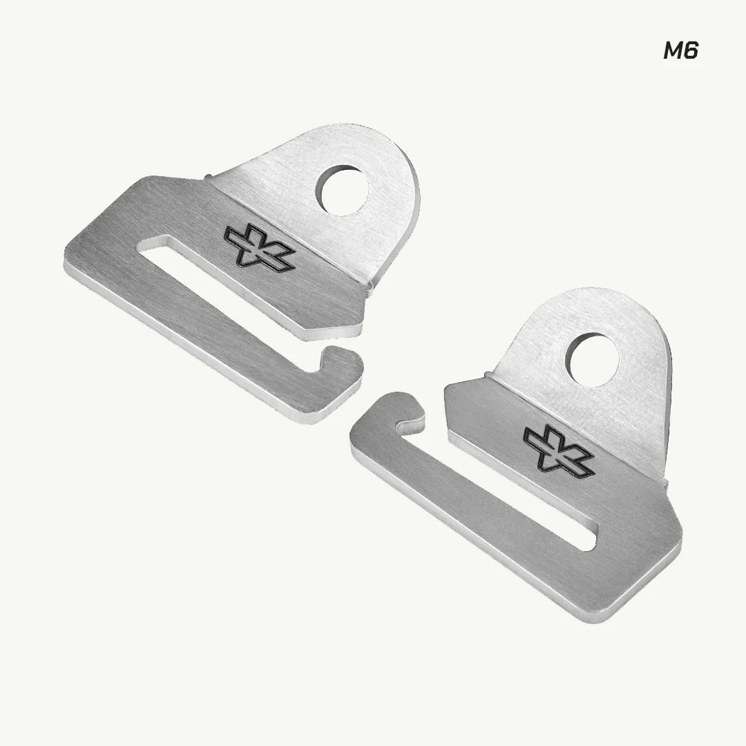 color_common Pair Of Stainless Steel Quick Release Strap Hooks
