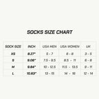 color_common Randy Sun Waterproof Knee High Socks size chart