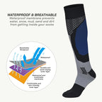 color_common Randy Sun Knee High Waterproof Socks is breathable