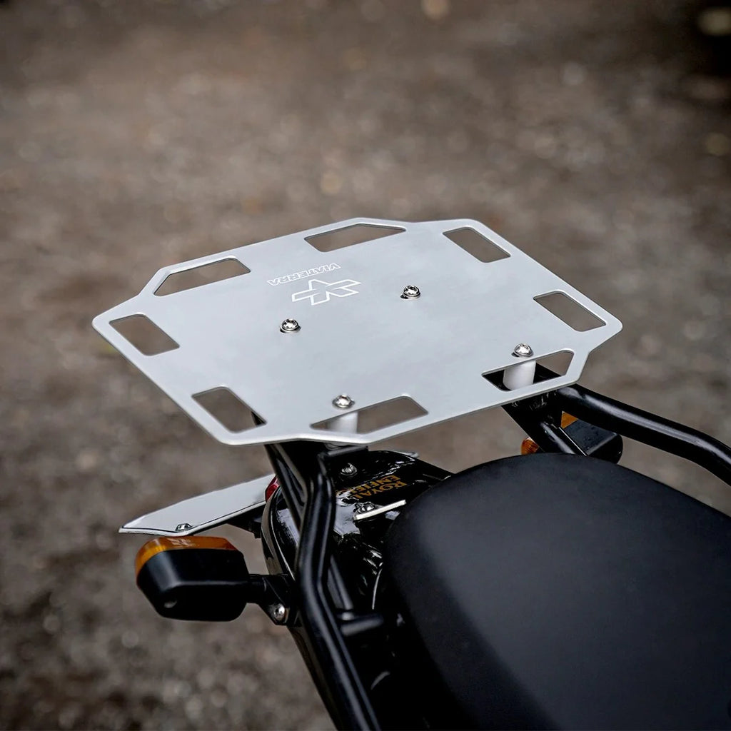 Aluminium Back Rack Aluminium Rear Rack for RE Himalayan 450 | Luggage Support – ViaTerra Gear