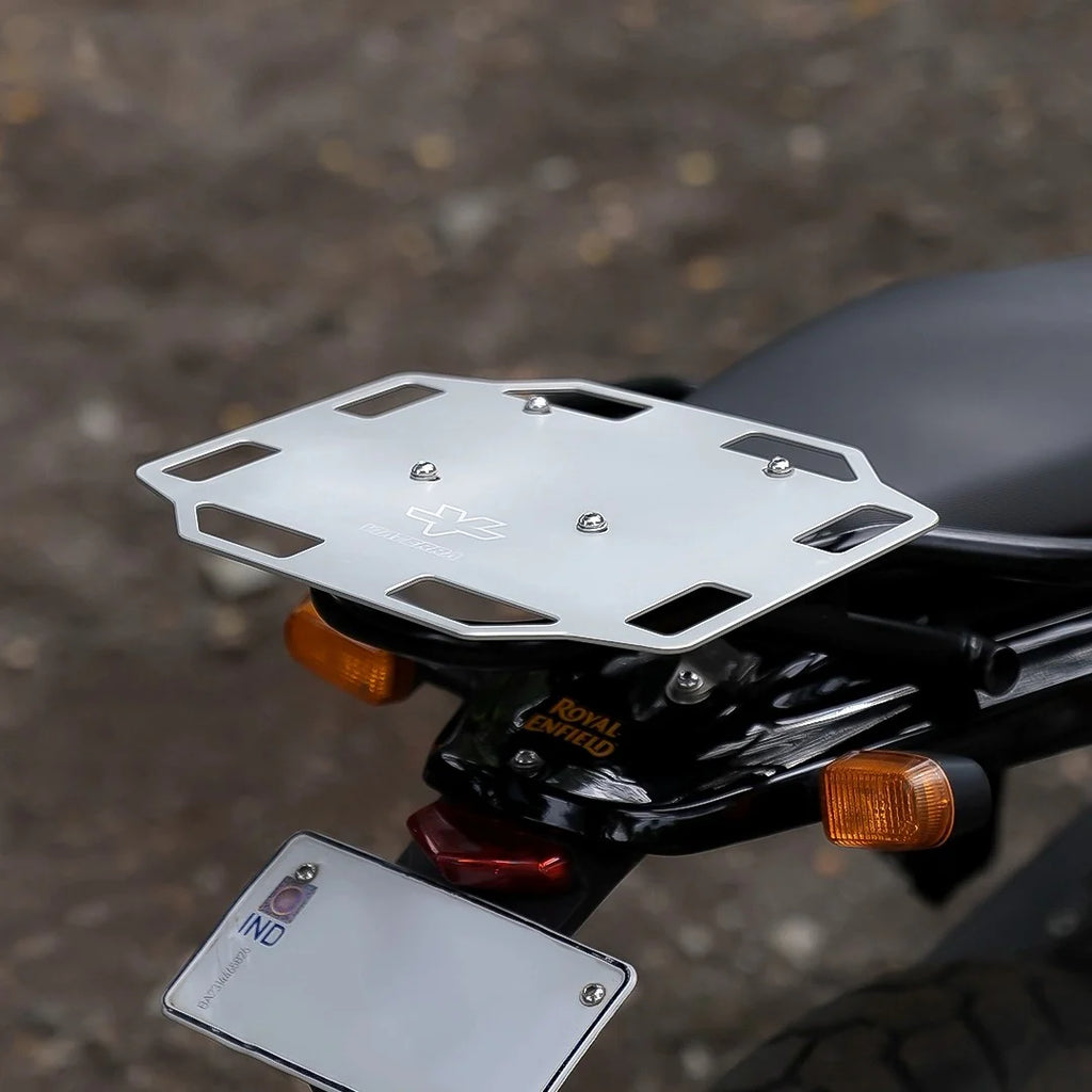 Aluminium Back Rack Aluminium Rear Rack for RE Himalayan 450 | Luggage Support – ViaTerra Gear