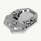 color_common Silver Metal Sidestand Shoe For A Royal Enfield Scram 411 Motorcycle
