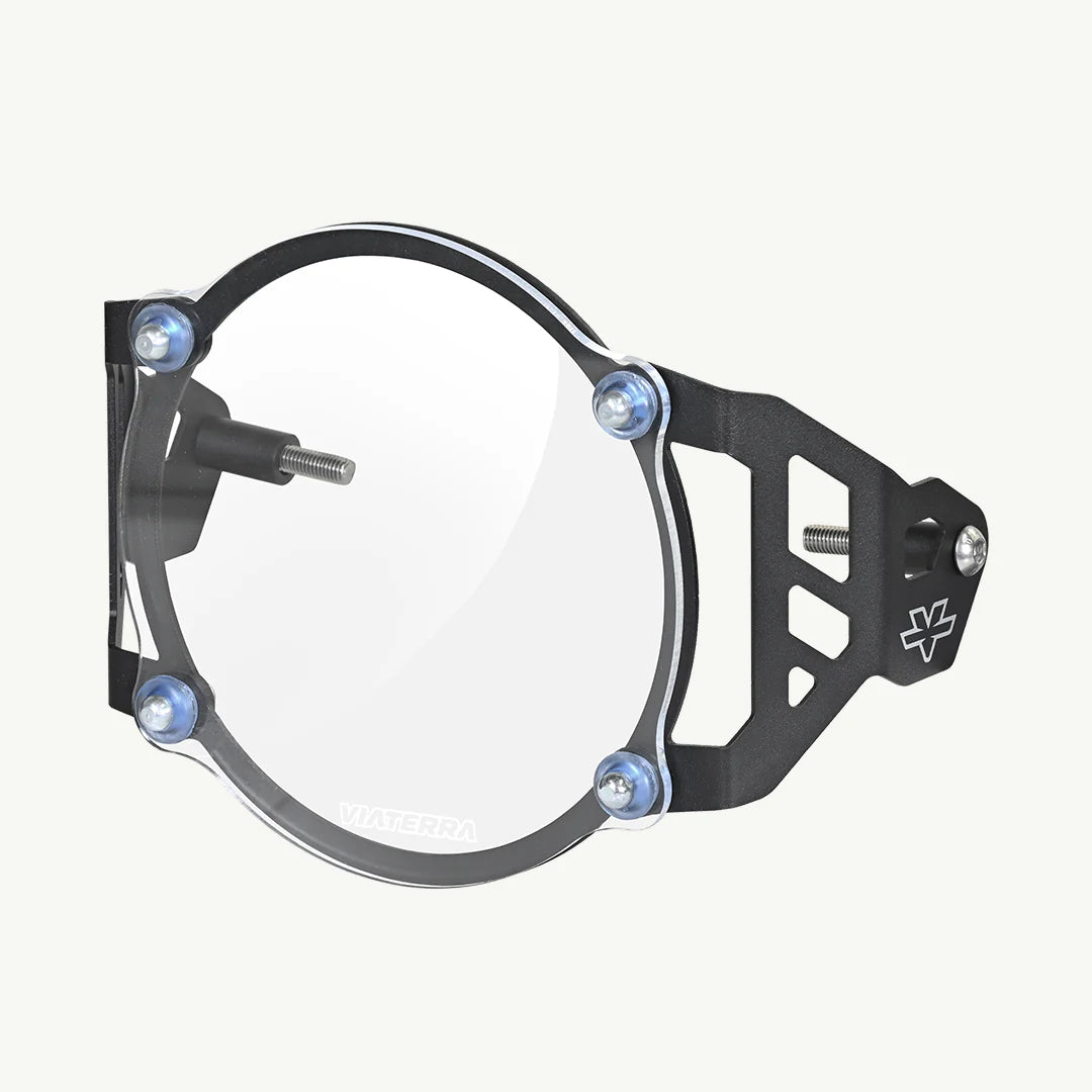 color_common ViaTerra Headlight Guard for Royal Enfield Himalayan - Clear Shield