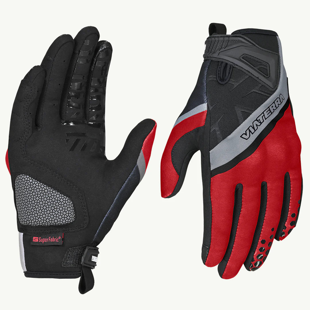 color_Chilly-Red ViaTerra roost – offroad trail riding motorcycle gloves (red)