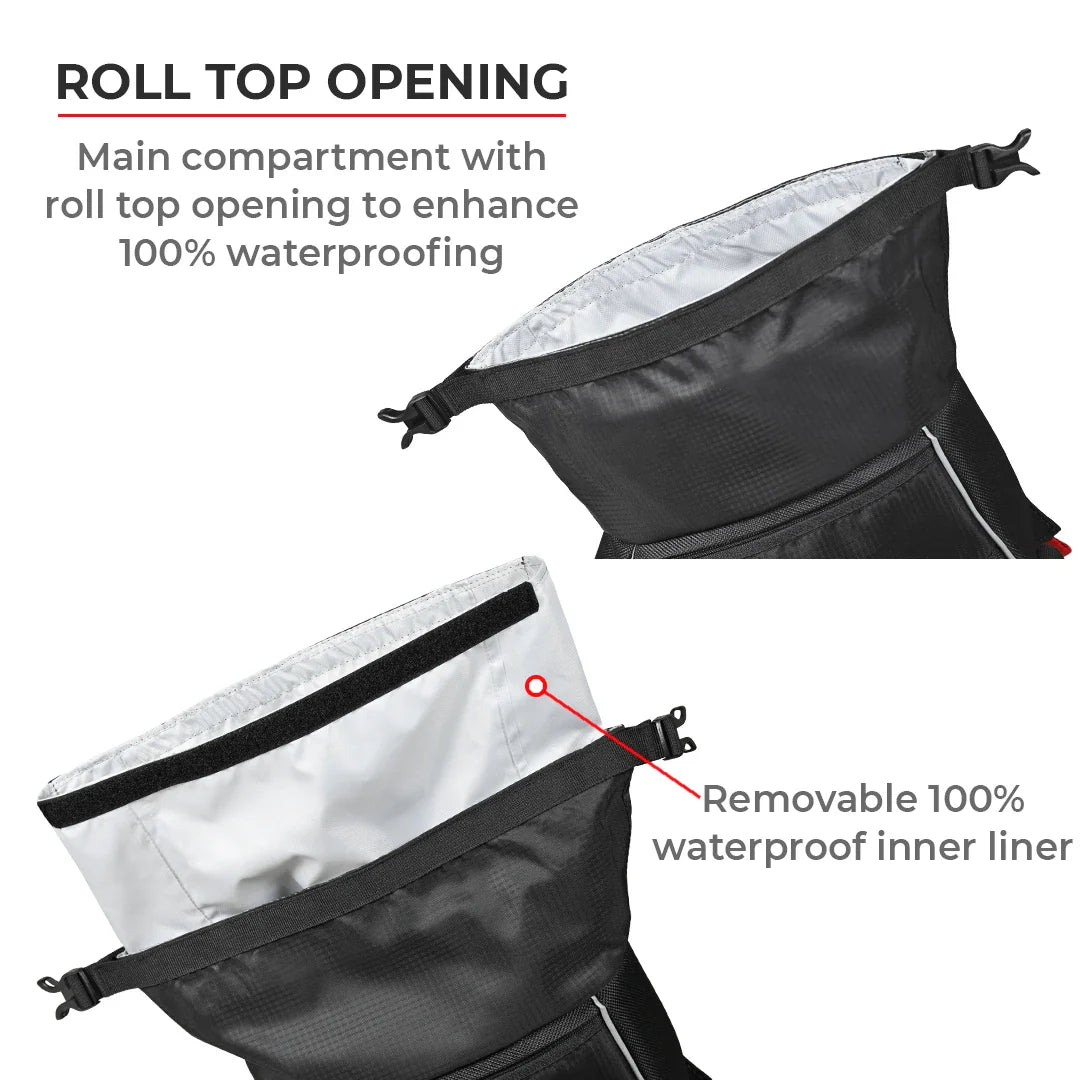 color_common ViaTerra royal enfield himalayan trailpack has roll opening top