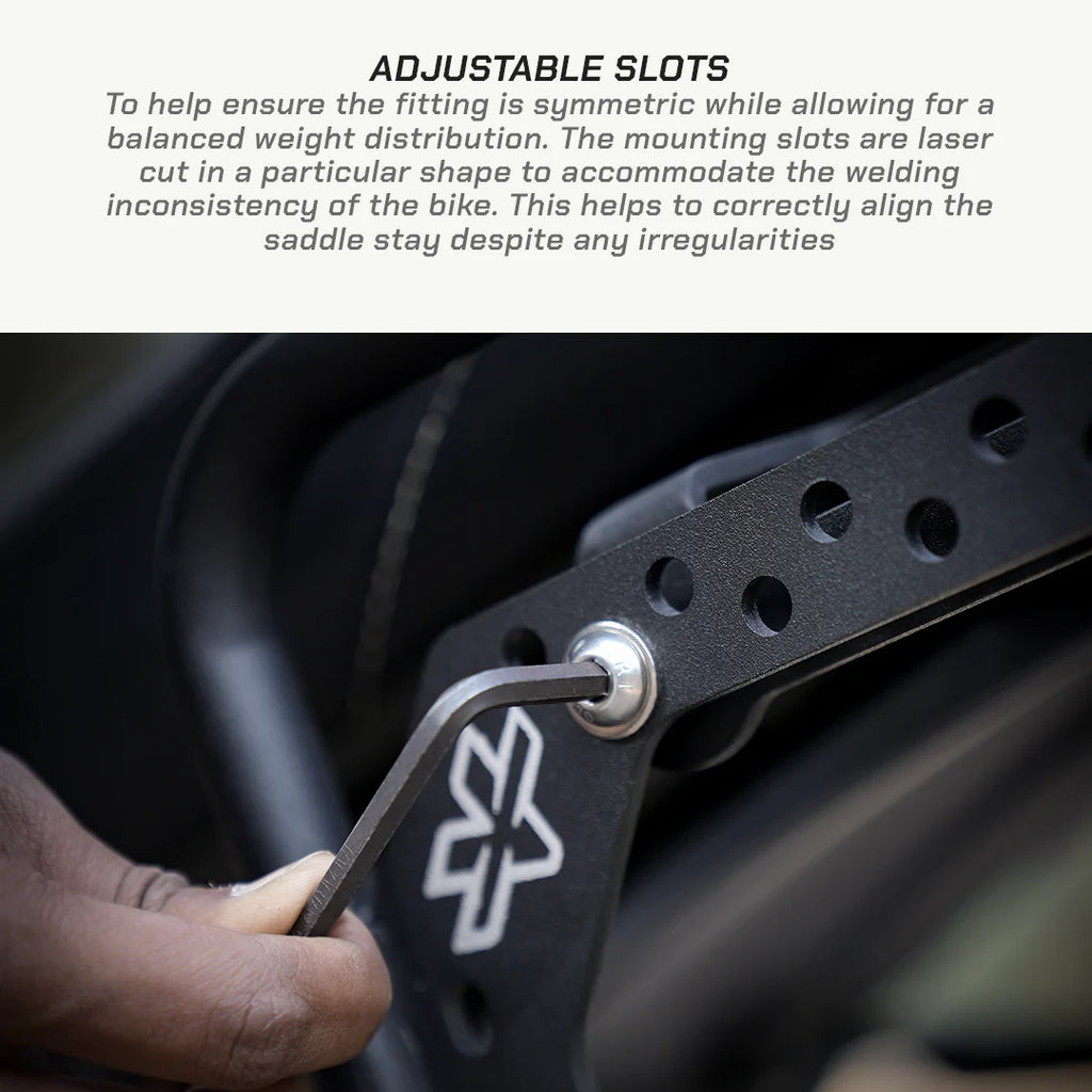 color_common SADDLEBAG RACK - Adjustable Slots