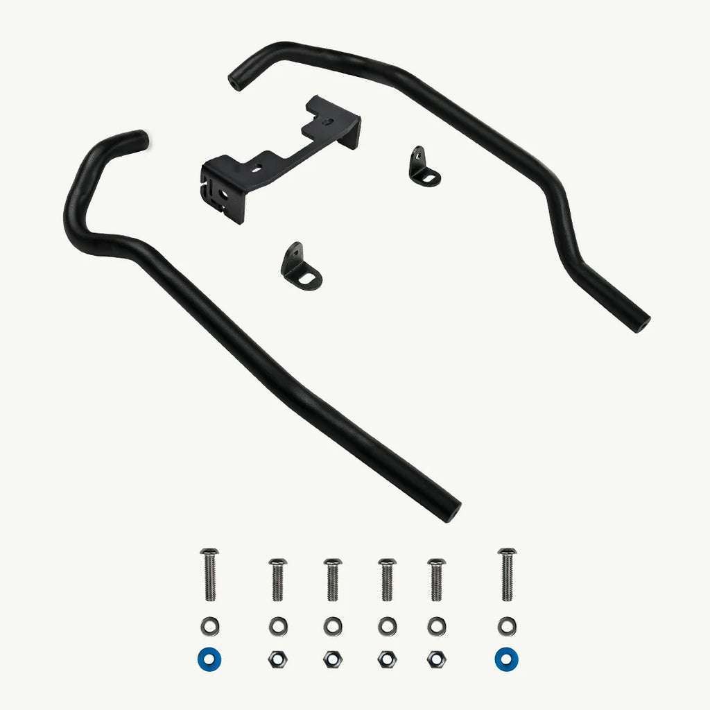 color_black Black Metal Saddlebag