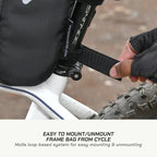 color_common ViaTerra seatpost cycling bag small is easy to mount and unmount