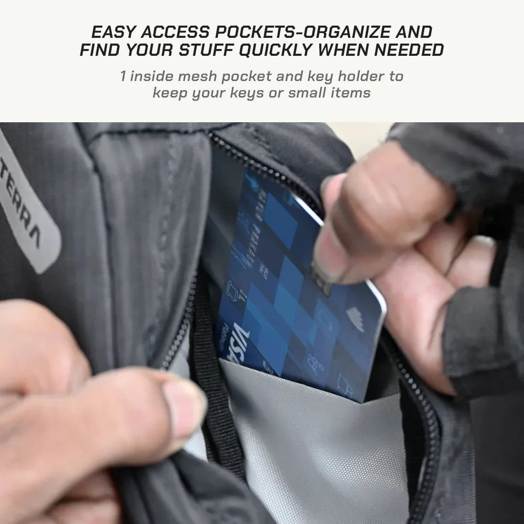 color_common ViaTerra seatpost cycling bag small has easy access pockets