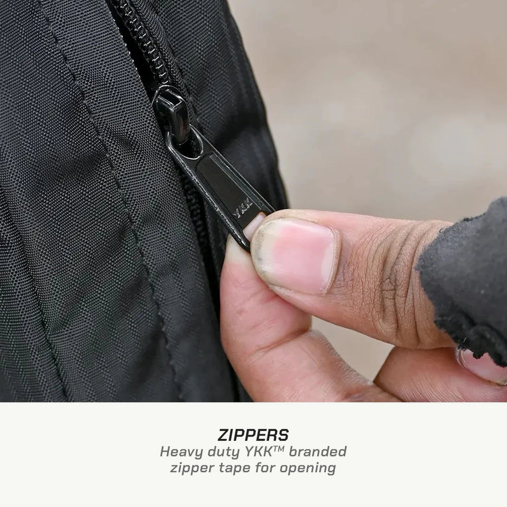 color_common ViaTerra seatpost cycling bag small have YKK zippers