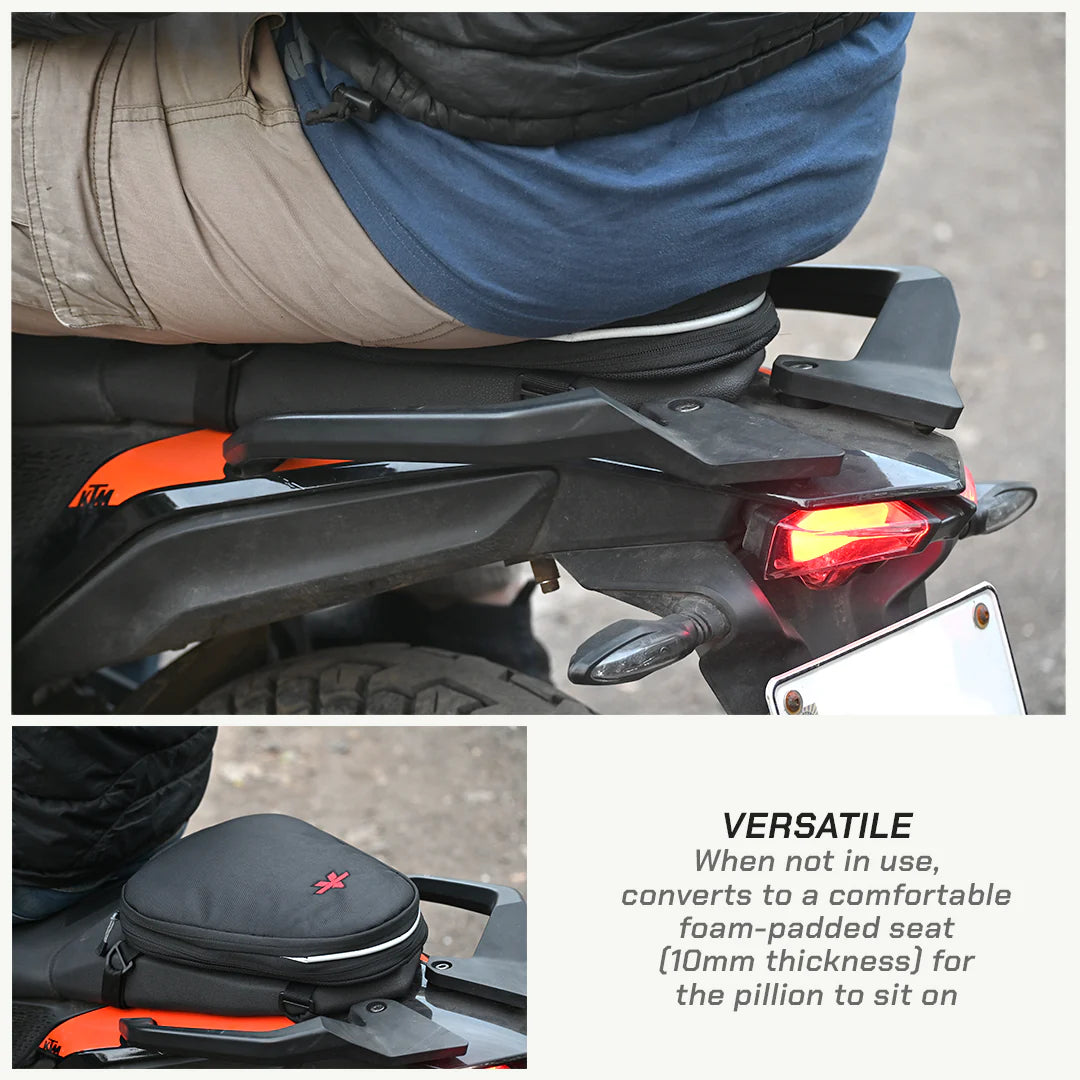 color_common ViaTerra seaty is a versatile motorcycle tailbag