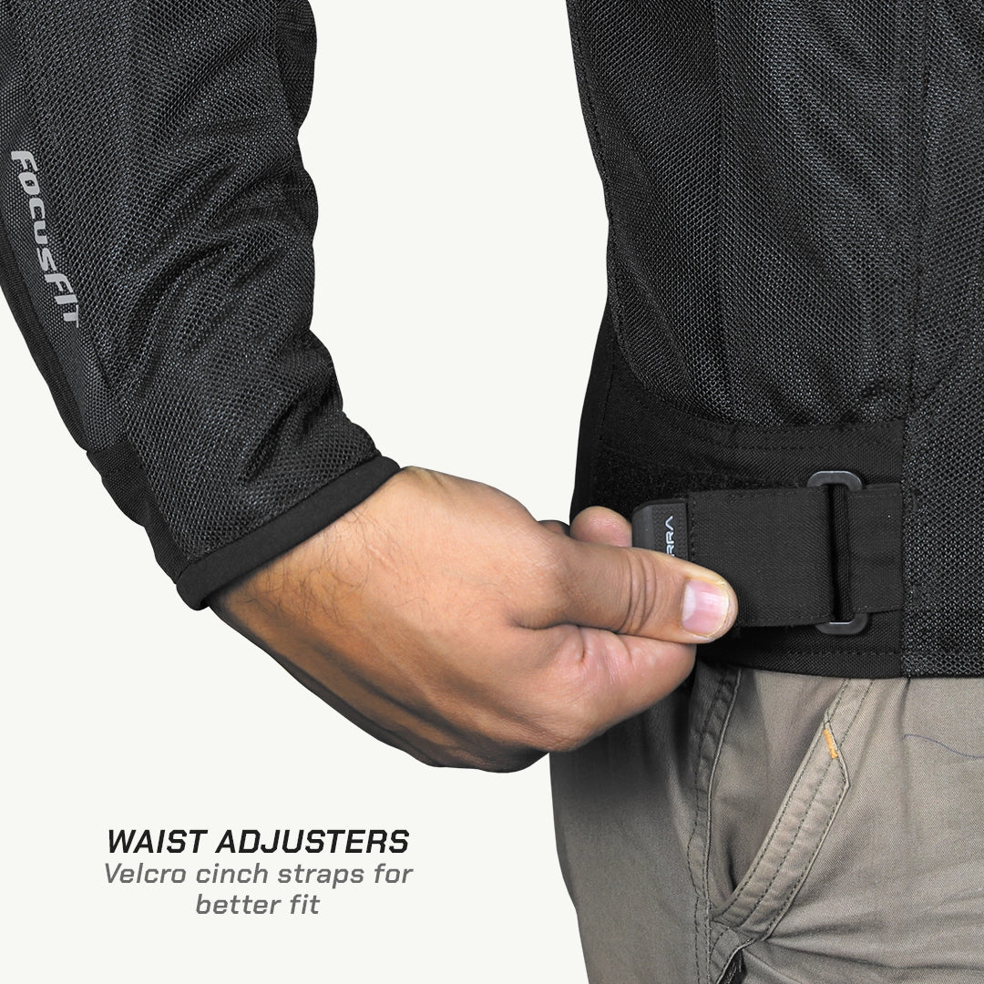 Premium Street Mesh Motorcycle Riding Jacket | ViaTerra Spencer ...