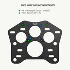 color_common TOP BOX ADAPTER PLATE – HERO XPULSE 200 - Bike Wise Mounting Points