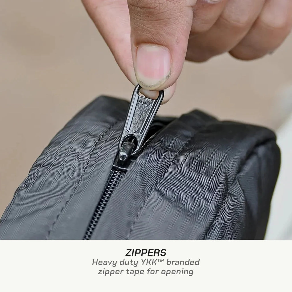 color_common ViaTerra top tube cycling bag have YKK zippers