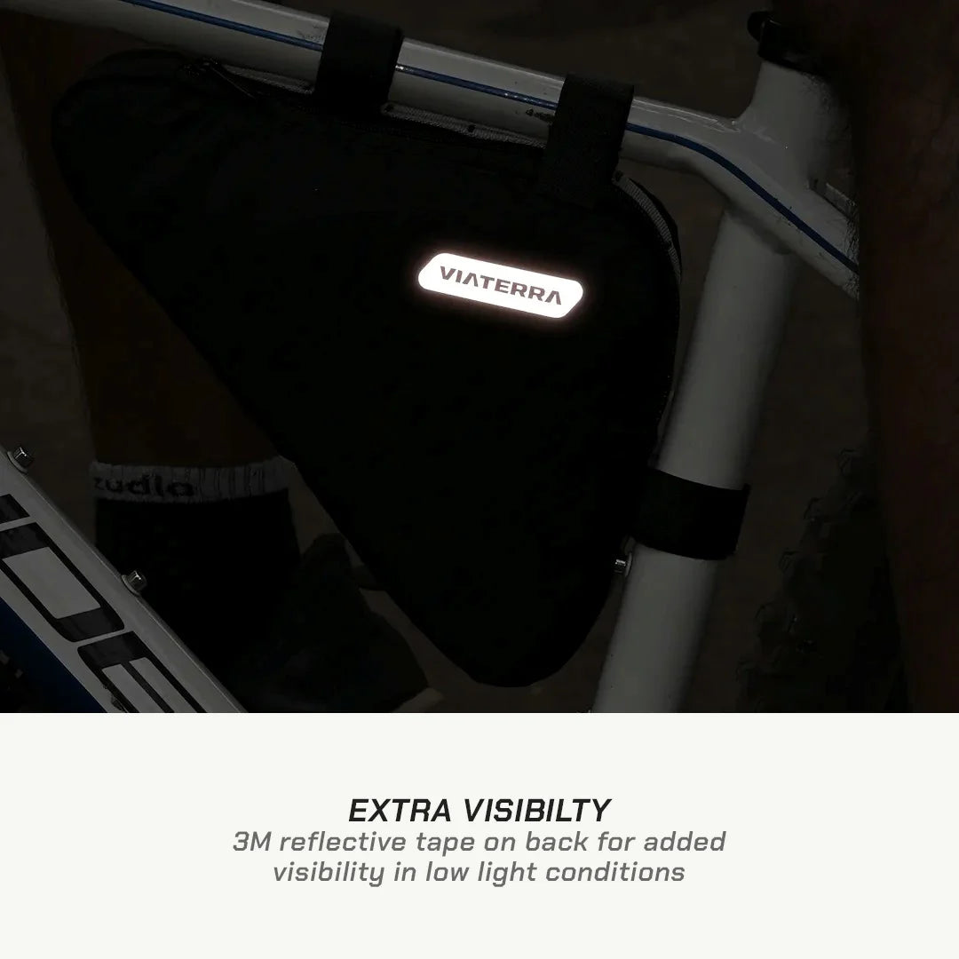 color_common ViaTerra triangle cycling bag has 3M reflective tape