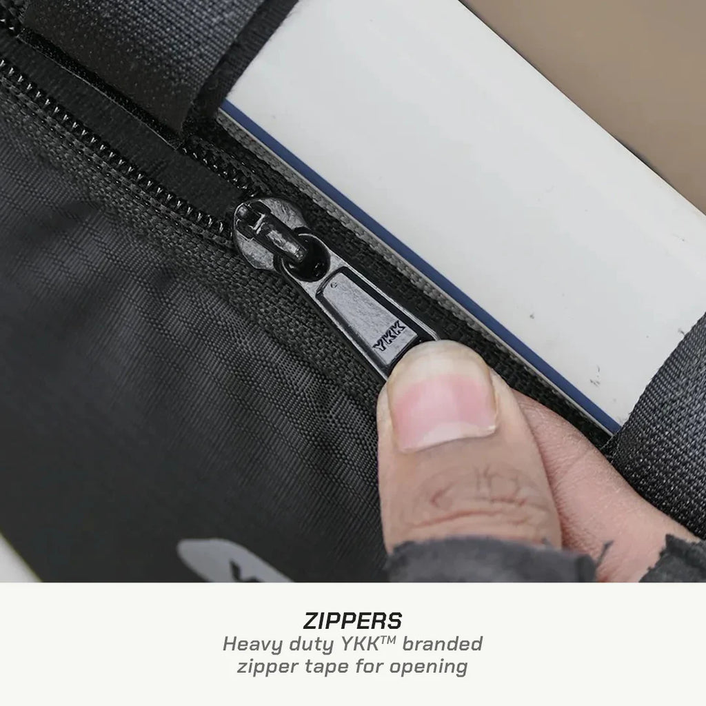 color_common ViaTerra triangle cycling bag have YKK zippers