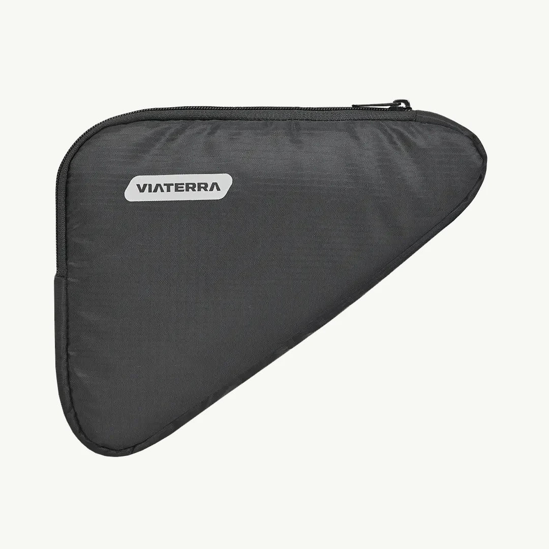 color_black ViaTerra triangle cycling bag (black) front