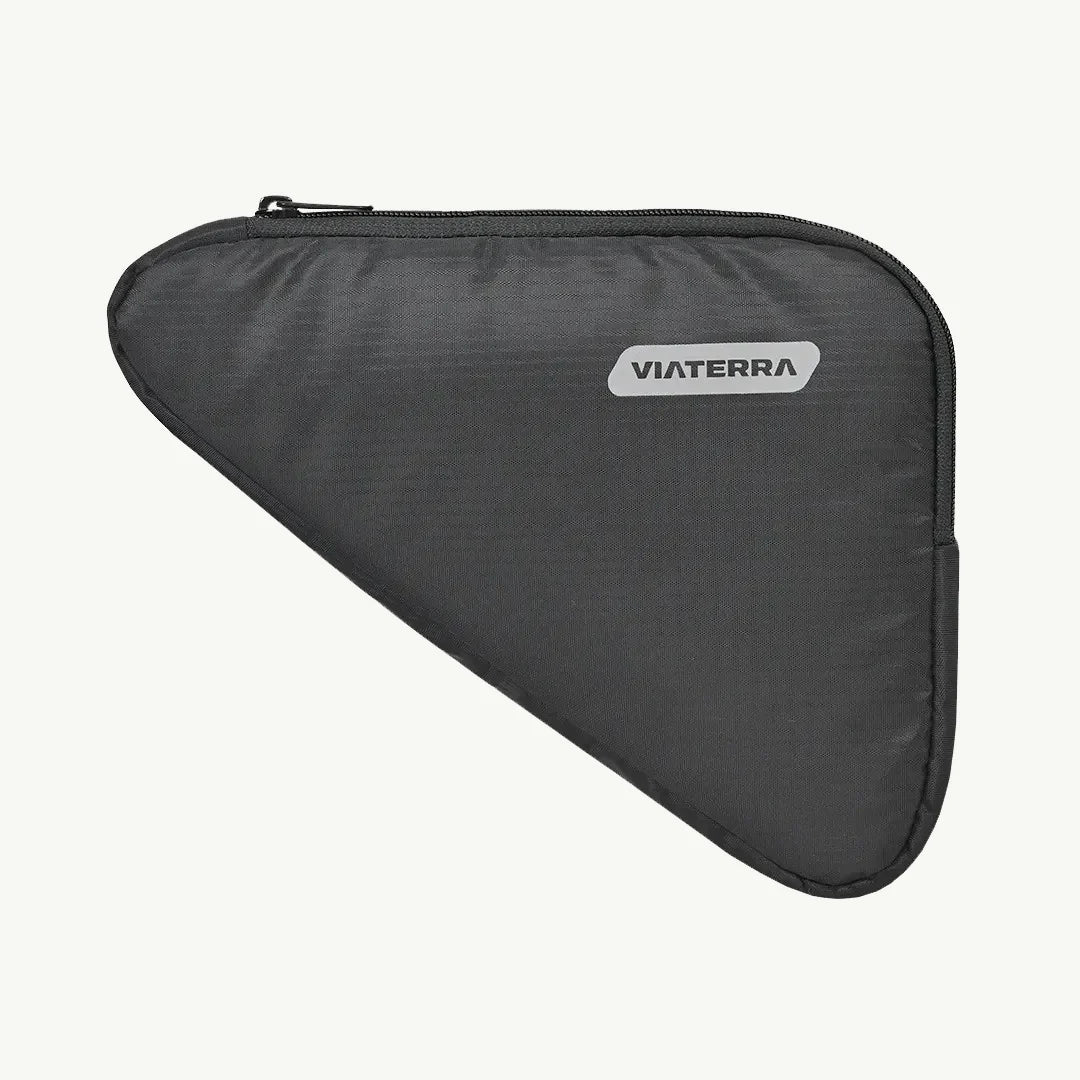 color_black ViaTerra triangle cycling bag (black) front-1