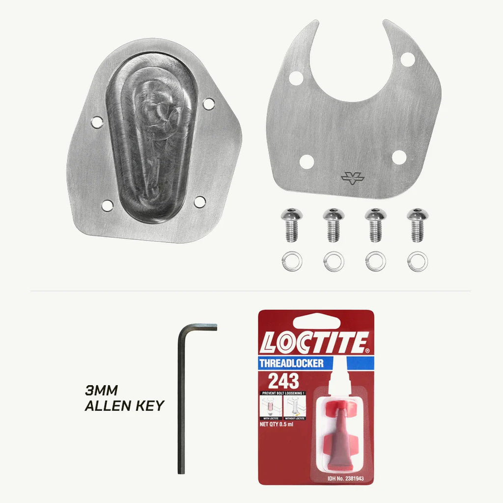 color_common Triumph Speed 400 Sidestand Shoe installed