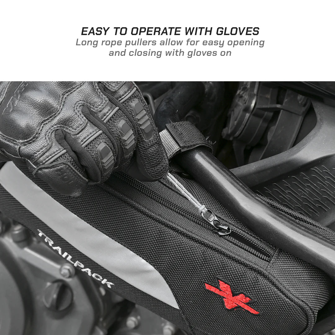 color_common ViaTerra adventure trailpack (set of 2) for ktm adv 390 & ktm adv 250 is easy to operate with gloves