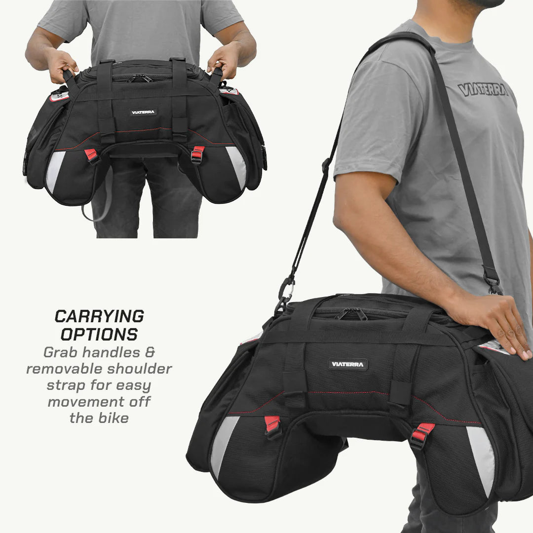 color_common UNIVERSAL MOTORCYCLE TAILBAG - Carring Options