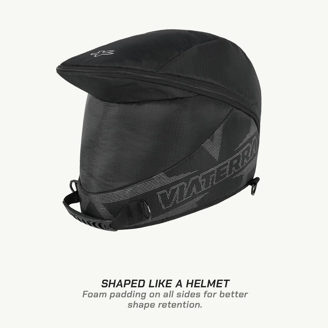 color_common ViaTerra Essentials ADV Helmet Bag have shaped like a helmet