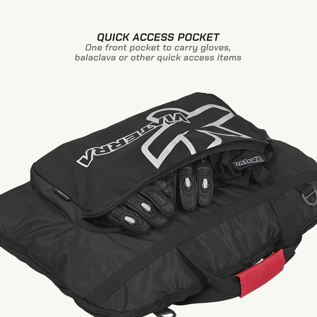color_common ViaTerra essentials - motorcycle riding apparel bag has quick access pocket