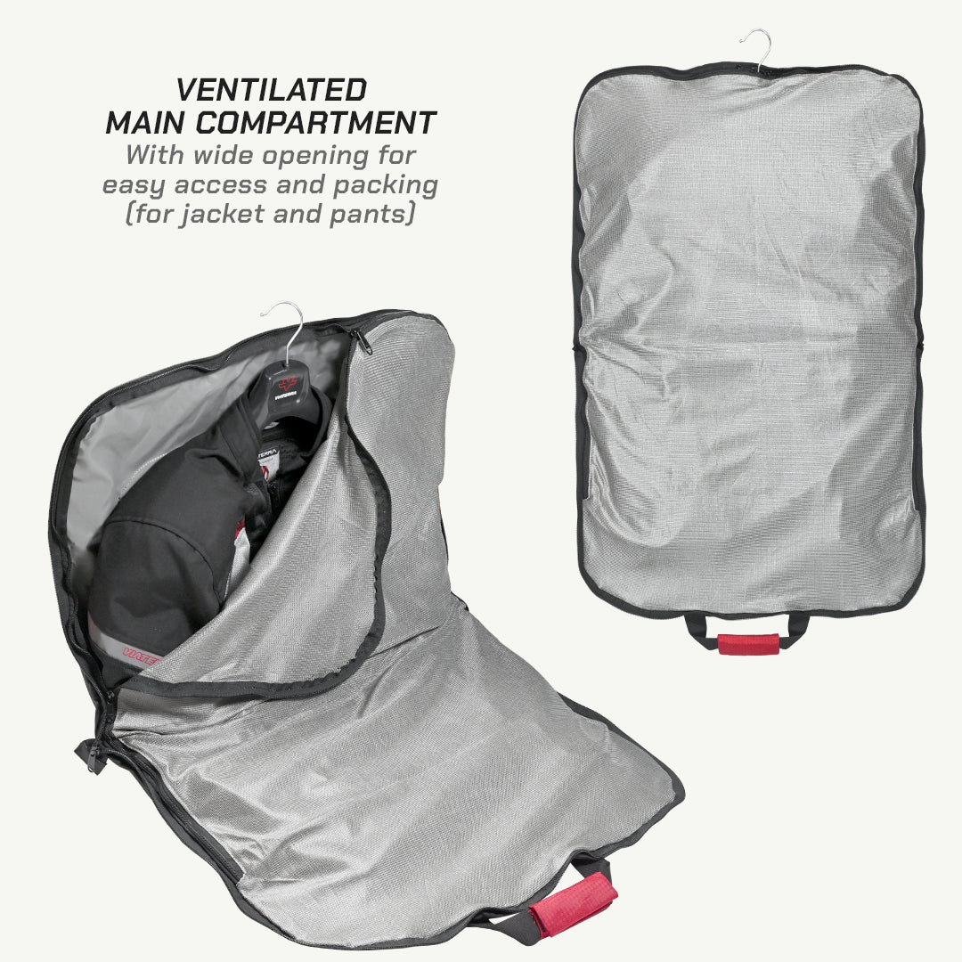 color_common ViaTerra essentials - motorcycle riding apparel bag has ventilated main compartment