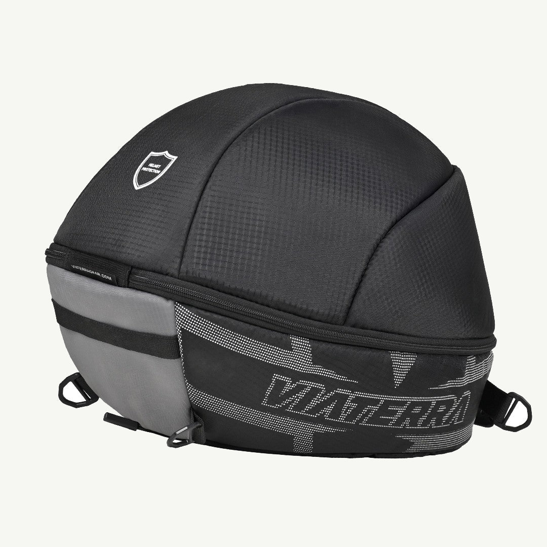 color_black Black and gray helmet bag - Viaterra