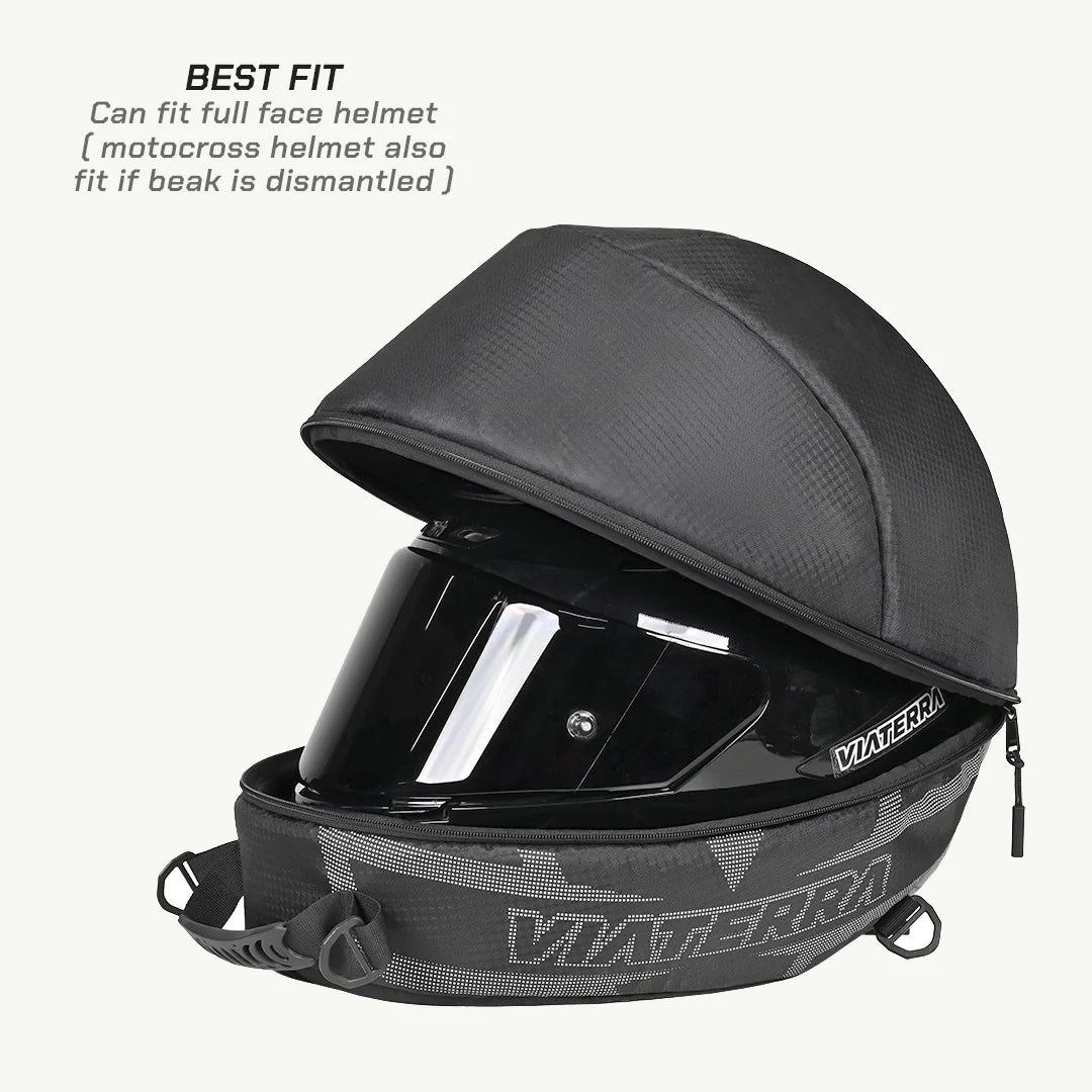 full face motorcycle helmet bag ViaTerra Motorcycle Riding Helmet Bag I Avoid Scratches & Dirt on Helmet Visor I for Safe
